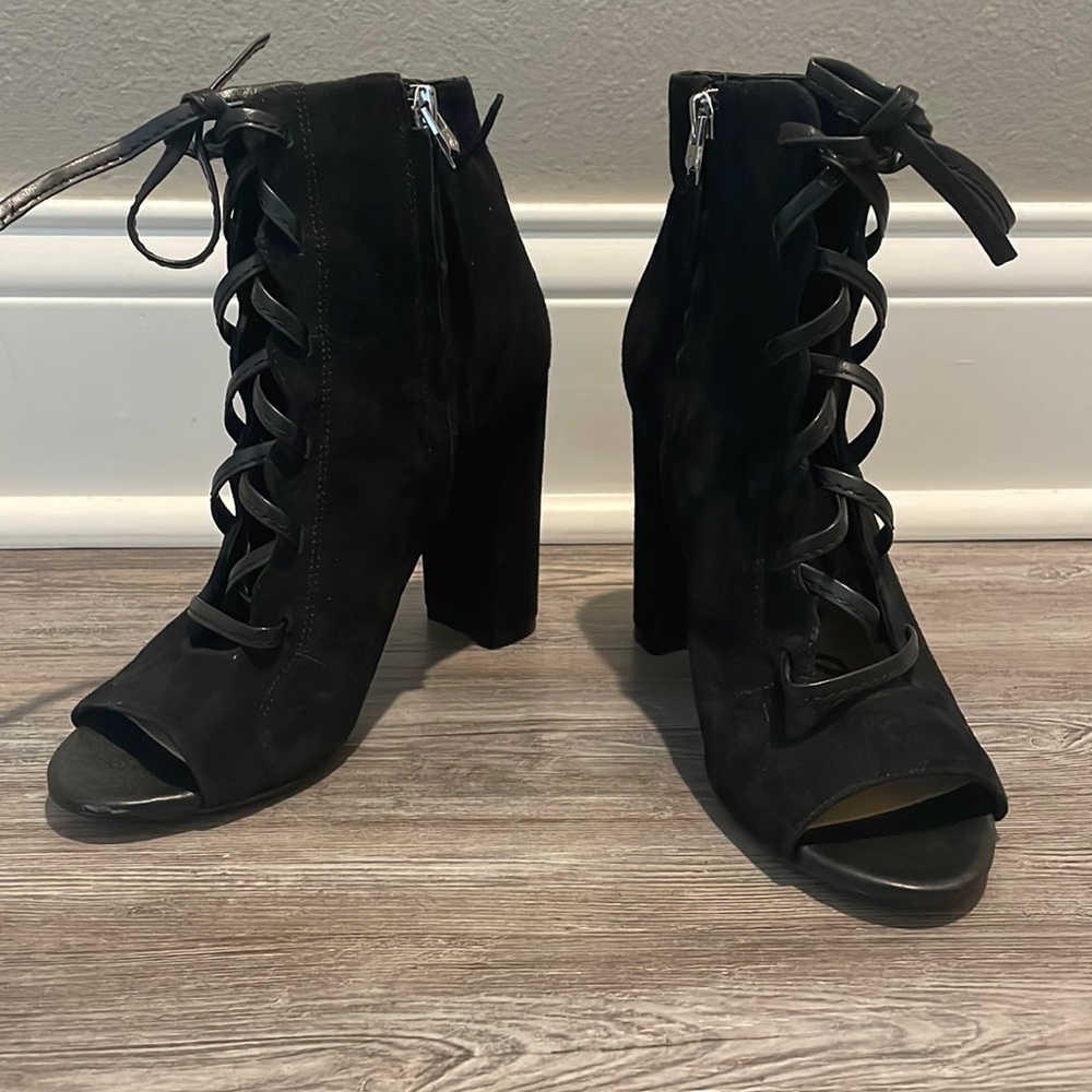 Sam Edelman Black Suede Booties